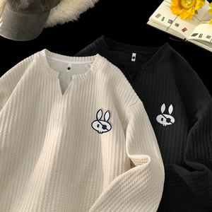 长袖T恤男女春秋季高级感肌理感打底衫叠穿内搭卫衣 VW277 P28，男装T恤，星座414A-3（原B215-3）