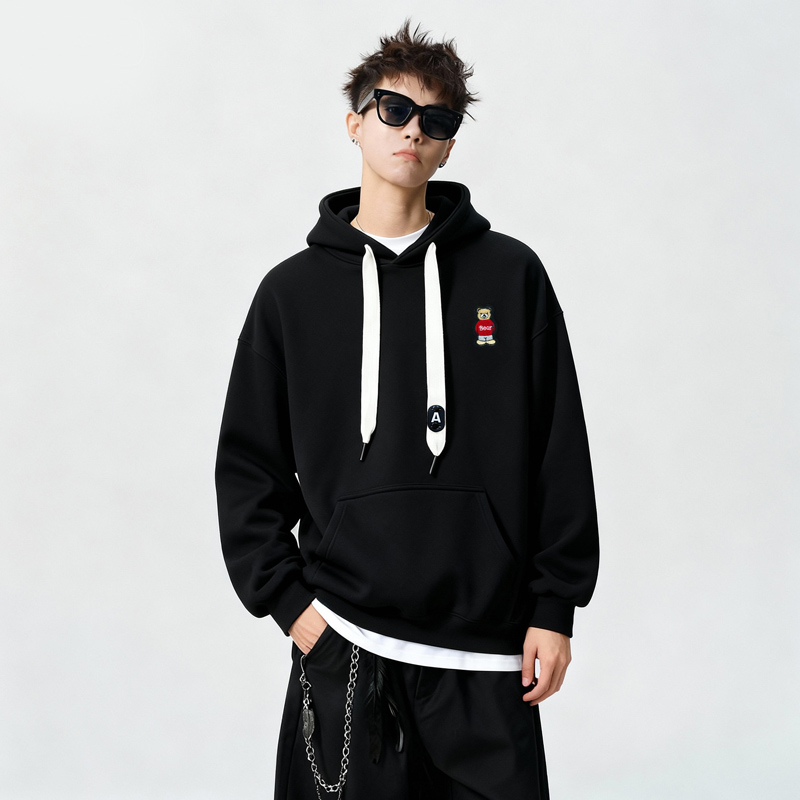 刺绣字母秋季连帽卫衣嘻哈街头潮牌宽松帽衫上衣服AW264P55控75，男装卫衣，星座414A-3（原B215-3）