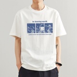 短袖T恤男2023夏季新款运动打底上衣T情侣半袖宽松体恤T024P20，男装T恤，星座414A-3（原B215-3）