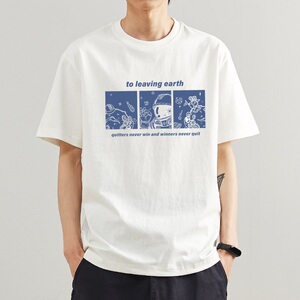 短袖T恤男2023夏季新款运动打底上衣T情侣半袖宽松体恤T024 P20图片