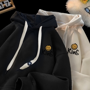 刺绣字母秋季连帽卫衣嘻哈街头潮牌宽松帽衫上衣AW9227 P55 控75，男装卫衣，星座414A-3（原B215-3）