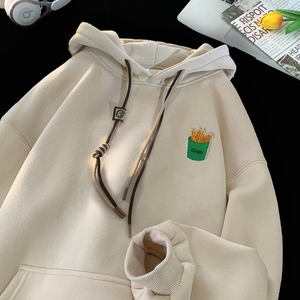 刺绣字母秋季连帽卫衣嘻哈街头潮牌宽松帽衫上衣服LW238P55控75,主持人衣服搭配大全图片