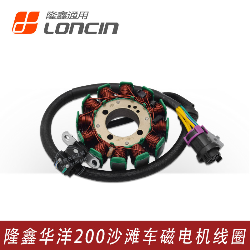 隆鑫沙滩车LX200-M华洋200AU巴山无极变速CVT175发动机磁电机线圈