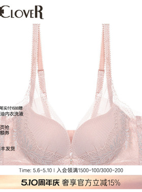 LACLOVER兰卡文轻舞美塑3/4模杯性感蕾丝内衣LC11UB2