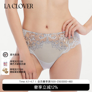 女LC22PN1 LACLOVER立体藤蔓刺绣性感约会挚爱red中腰内裤