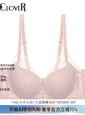 LACLOVER兰卡文轻舞美塑3/4模杯性感蕾丝内衣LC11UB2