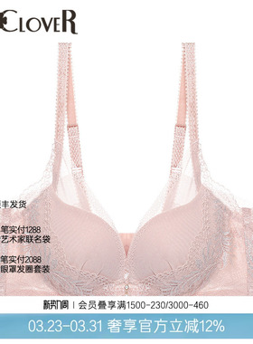 LACLOVER兰卡文轻舞美塑3/4模杯性感蕾丝内衣LC11UB2