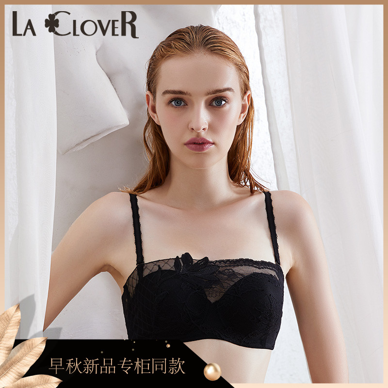 LACLOVER兰卡文20SS新品花絮系列网纱刺绣半杯抹胸文胸LC15LS1