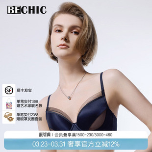 BeChic网纱透气性感内衣4 4薄杯文胸内衣女光韵BC13CK1