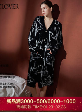 【25秋冬】兰卡文(LA CLOVER)花韵系列雪貂绒长款家居袍CC48AAM1