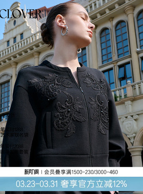 【2025秋冬】兰卡文LA CLOVER蕾丝夹克外套遇见布拉格LC85AAH2