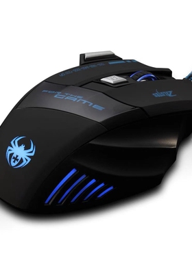 Zelotes7键5档DPi可调 人体工学LED 光电USB有线学生游戏电脑鼠标