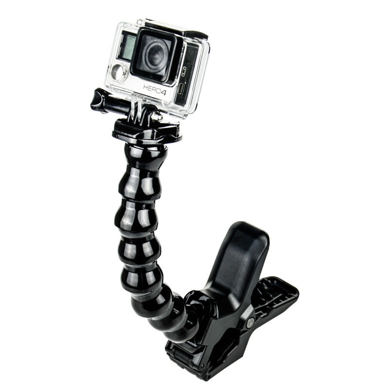 运动DV蛇形大力夹支架鲨鱼夹套装万向臂多向调节臂山狗SJCAM秀客