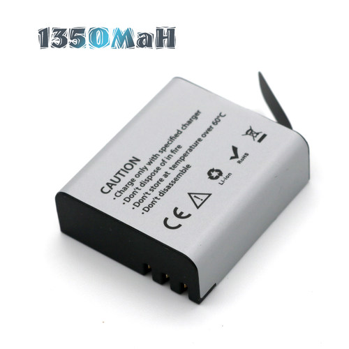 山狗SJCAM相机SOOCOO运动DV机EKEN大容量锂电池PG1050升级1350Mah