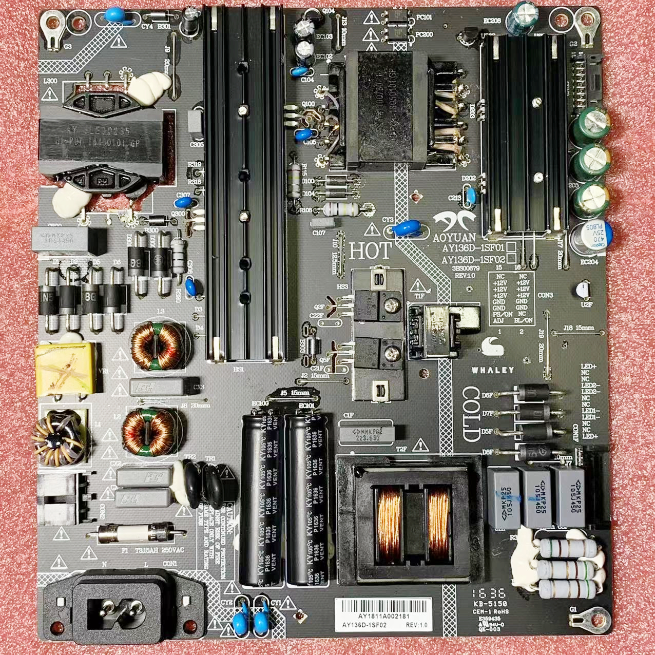 微鲸电源板W50W50J型号AY136D-1SF01全新原装正品备件库
