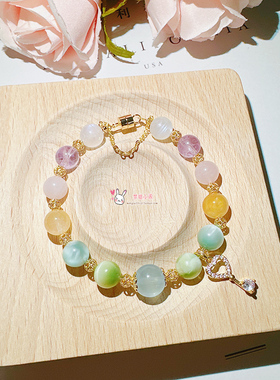 多宝水晶马卡龙彩色系天然水晶