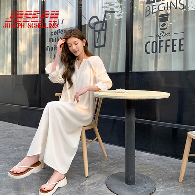 JOSEPH SCHELLING连衣裙女夏季新款纯色长裙小众绝美度假风裙子