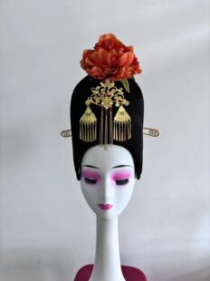 古典舞汉唐舞蹈簪花仕女图头饰，出租定制