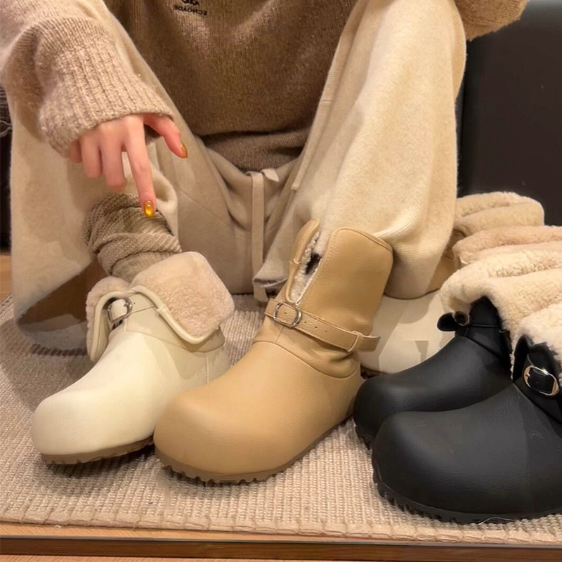 两穿加绒保暖雪地靴女2025冬季