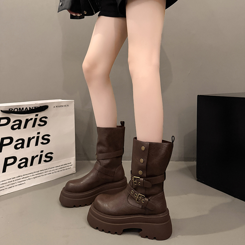 短筒马丁靴女2025新款秋季超火
