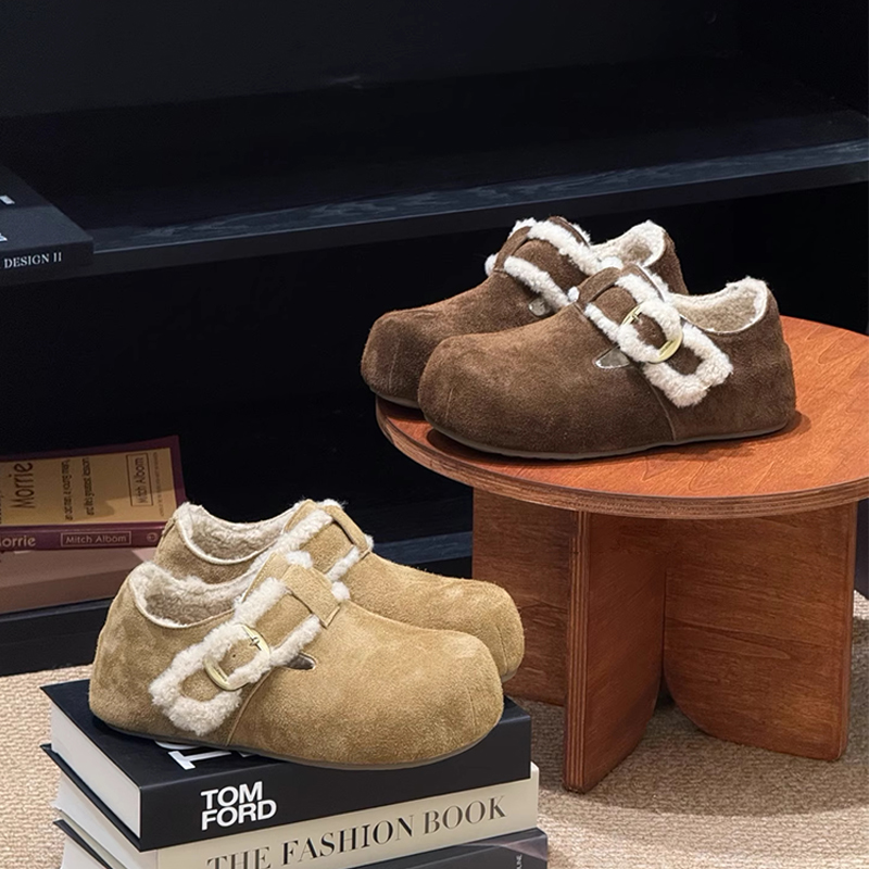 内增高加绒勃肯鞋女2025秋冬新款