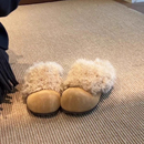 外穿2025冬季 女款 新款 一脚蹬加绒保暖勃肯鞋 子 毛毛鞋 棉鞋 包头拖鞋