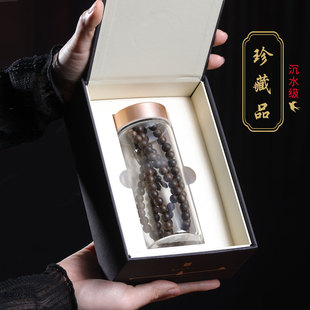 沉香手串沉水级越南芽庄黄棋楠108颗多圈佛珠商务礼品伴手礼盒装