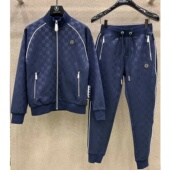 秋冬新款 2件套装 潮牌男装 PP高奢满印双P暗纹潮流运动休闲卫衣卫裤