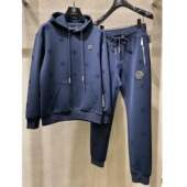 秋冬新款 2件套装 潮牌男装 PP轻奢满印双P潮流运动休闲连帽卫衣卫裤