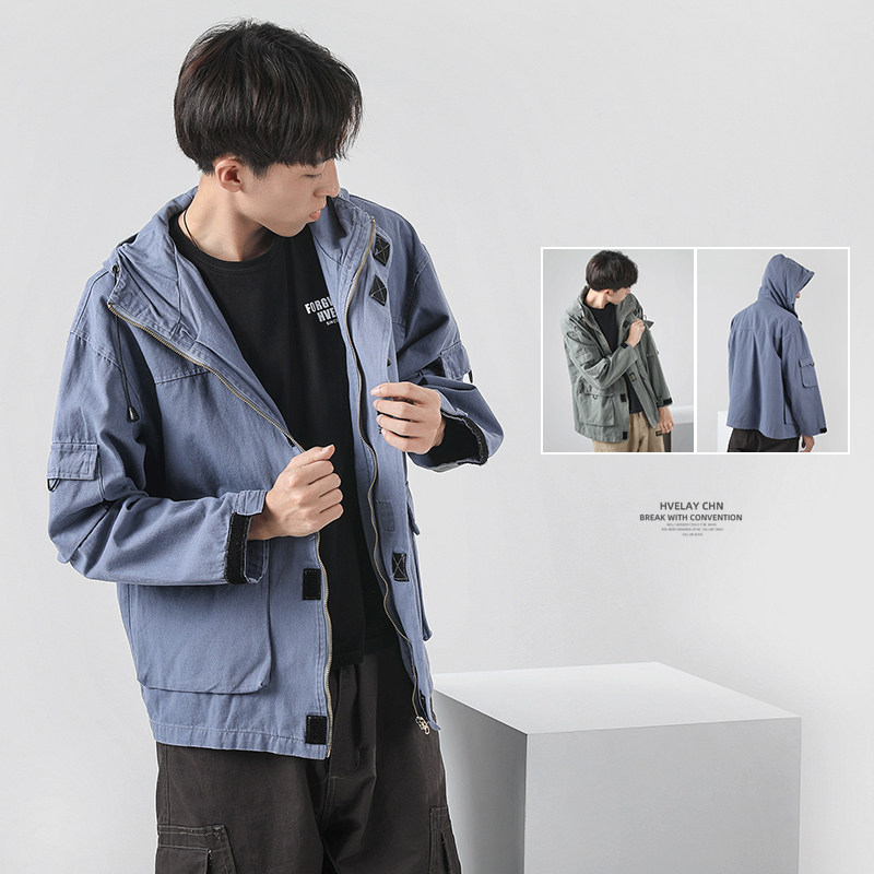 hvelay Autumn and winter new pattern work clothes Jacket men and women Chaopai Hip hop Easy chic Flight Hooded coatin the Men's clothing, Jacket  category - from Buy2taobao.com to provide professional Taobao agent buy service