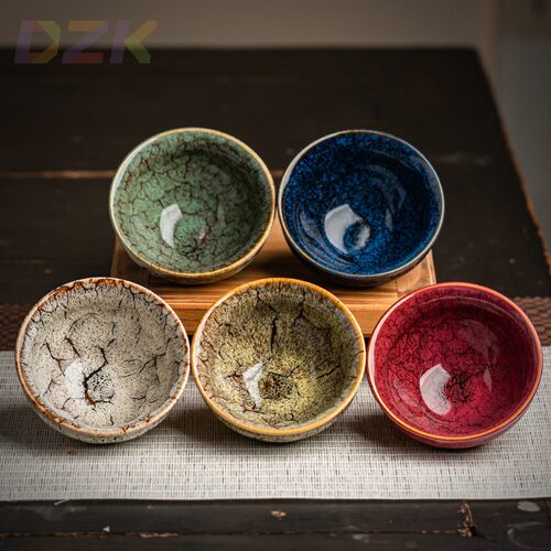 创意窑变茶盏主人杯茶杯陶瓷功夫茶具茶碗套装家用礼品建盏五行g7