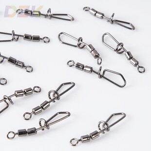 高速双连丁字转环美式连接器八字转环类钓鱼扣子渔具配件工厂高g8