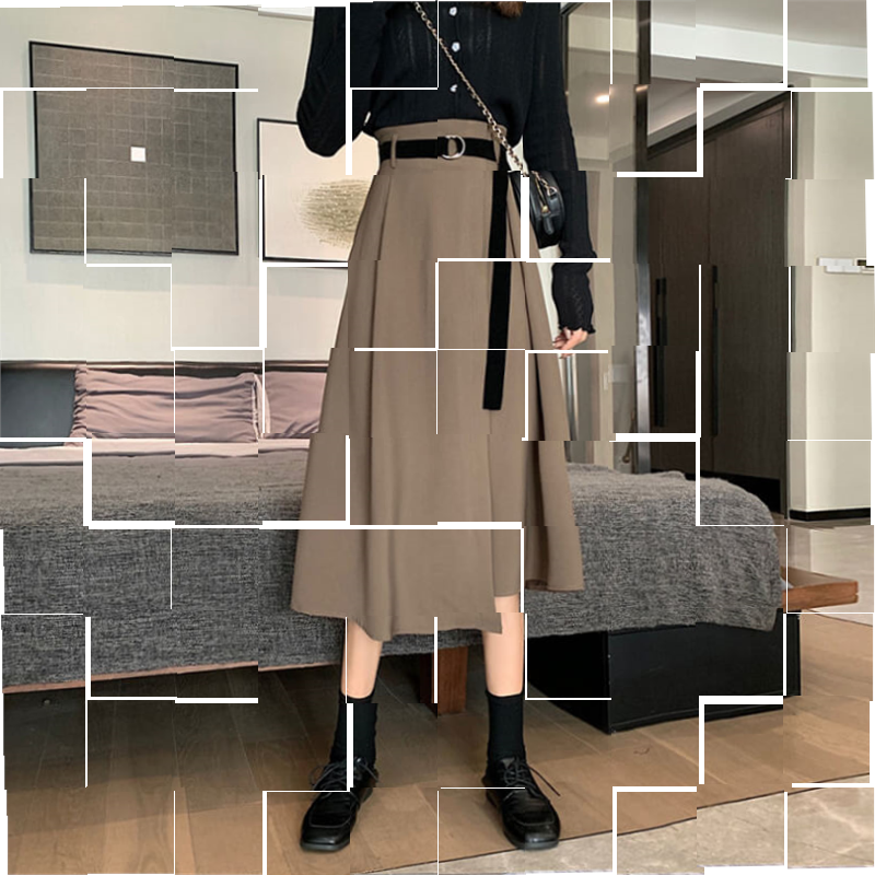 Curry color Umbrella skirt Irregular A word skirt skirt skirt new pattern skirt Paige Mid length versionin the Women's clothing/Boutique , Skirts  category - from Buy2taobao.com to provide professional Taobao agent buy service