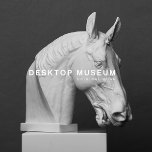 古希腊经典坐骑马头半身树脂雕塑作品 艺术家居装饰饰品摆件模型
