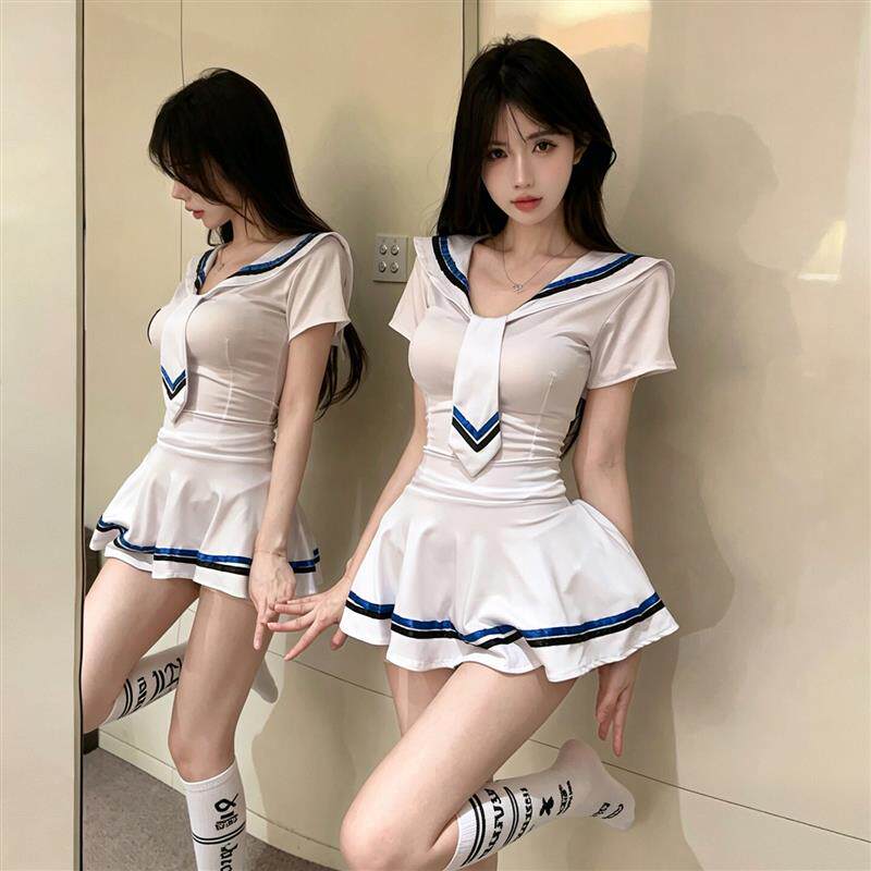 日系学院风COS海军领水手服足球宝贝拉拉队服上衣短裙jk制服套装