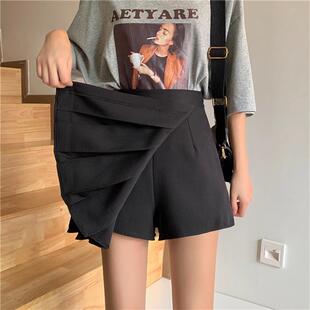 胖mm设计感减龄百褶包臀半身裙 大码 高腰防走光裙裤 女秋冬2024新款