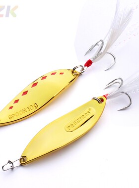 PRO BEROS品牌金属亮片10G金属亮片路亚假饵金银色塑料饵路亚亮w6