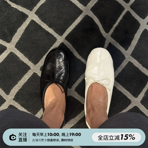 蝴蝶结软底三色芭蕾舞鞋