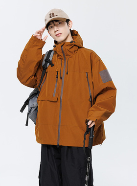 【断码清仓】趣评测ZODF/怪兽日记情侣冲锋衣防风抗水 B93-J91