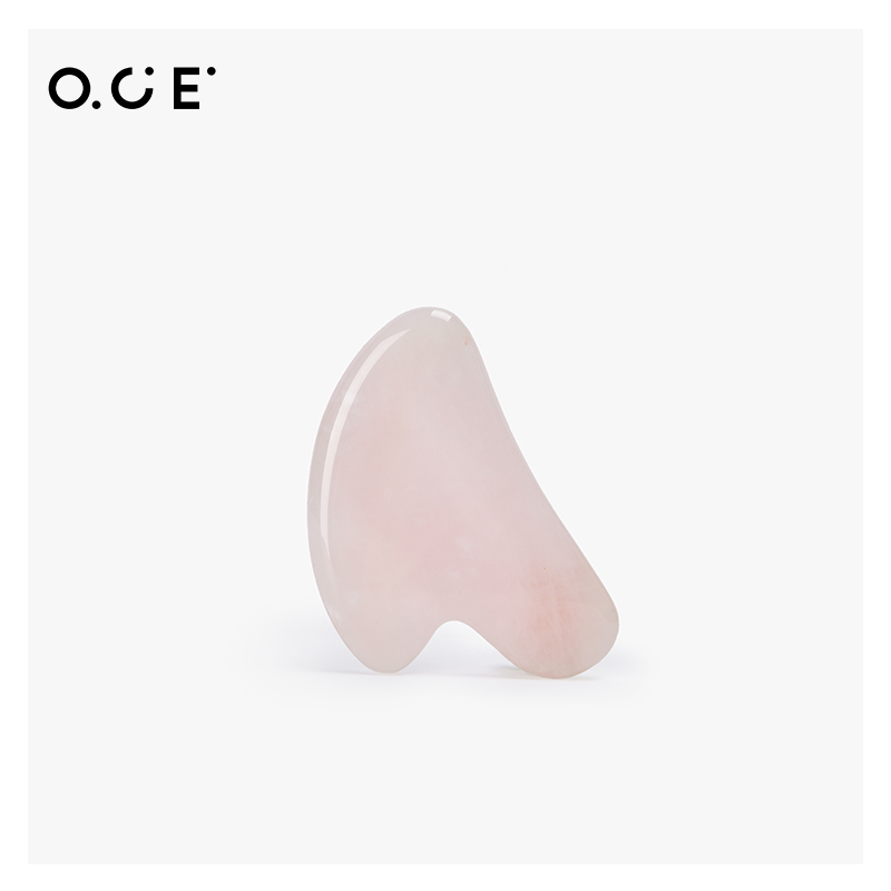 家品粉晶石心形按摩板OCE