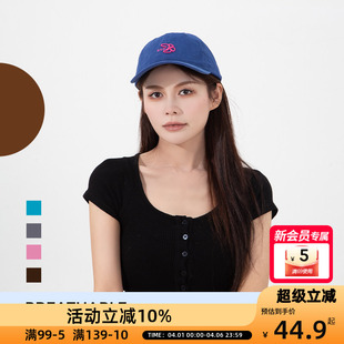 百搭潮酷鸭舌帽 OCE花漾棒球帽刺绣遮阳防晒帽女新款