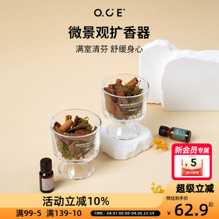 OCE微景观扩香器无火香薰精油家用室内持久留香卧室香氛扩香木