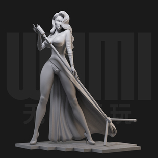 1/24 杰西卡 兔子罗杰 18比例GK白模手办 3D打印兵人模型 2074