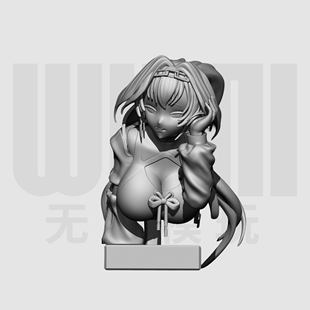 虚拟主播 奥罗·克洛尼 1/10胸像白模 16比例GK树脂白模手办 1778