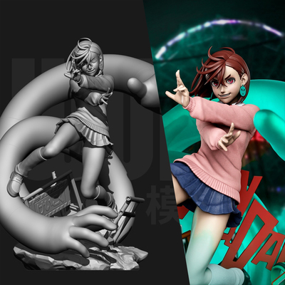 胆大党 绫濑桃 小桃 1/24GK白模手办18比例树脂3D打印模型 6722