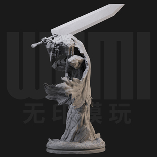 1/24 格斯 剑风传奇 日漫 18比例GK白模手办3D打印兵人模型 4078