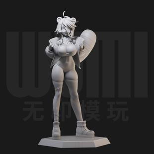 小马宝莉拟人化版 卡通 1/24白模GK手办18比例兵人3D打印模型 936