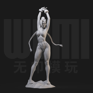 嘉米比基尼 街头霸王 1/24白模GK手办 35比例兵人3D打印模型 465