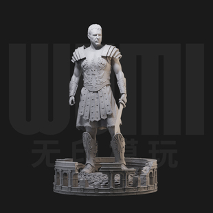 1/24马克西蒙斯 角斗士 18比例GK白模手办 3D打印兵人模型 2618