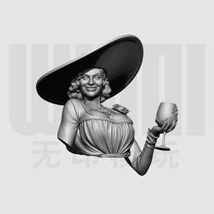 生化危机 阿契娜 1/10胸像白模 16比例GK树脂白模手办模型 1764